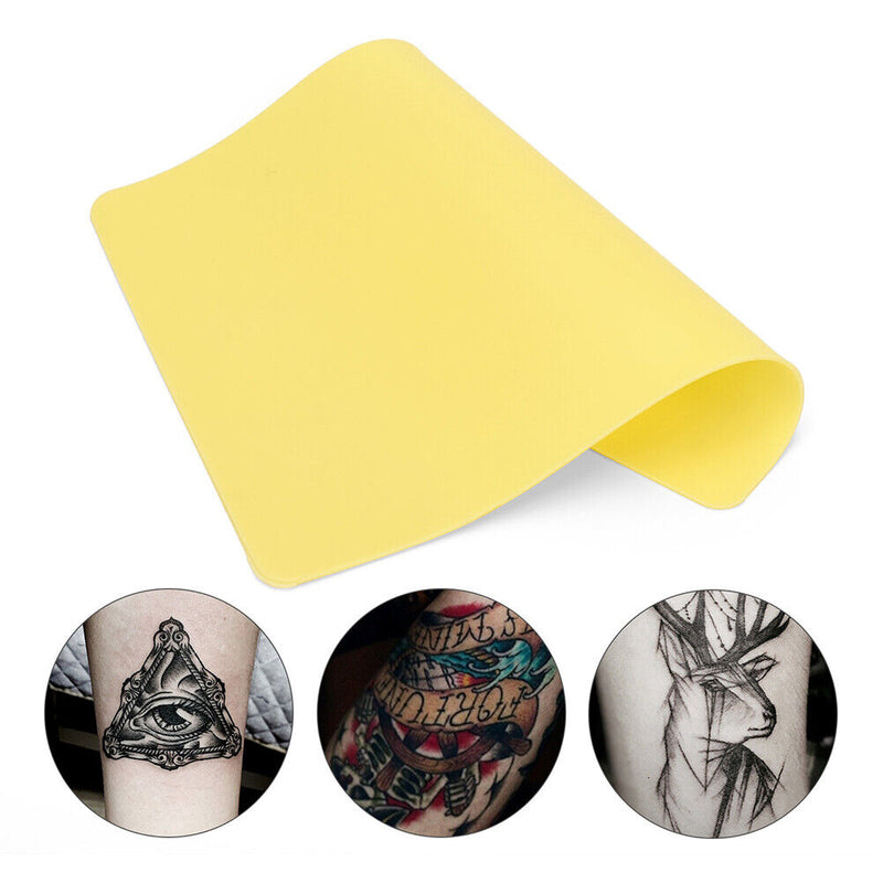 Blank Tattoo Skin Practice Double Side Silicone Pads Tattooing Microblading T