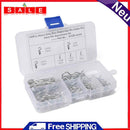Ahomi 100pcs Carbon Steel R Clips R Pin Bolt Tractor Pin Clips Split Shift