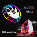 PC Computer Case Fan RGB LED Quiet 100mm Air CPU Cooler for Intel AMD Newly