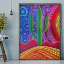 Diamond 5D Sunset Cactus Full Special Drill Rhinestone Picture