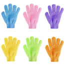 5 Fingers Bath Gloves Skin SPA Massage Kid Body Washing Bathroom (Yellow)