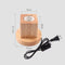 Solid Wood Table Lamp Base E27 220V Wooden Light Holder w/Switch Line (B) Newly