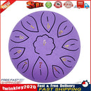 6 inch 11 Tune Musical Instrument Steel Tongue Drum for Beginner (Purple) Newly