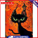 Full Round Drill Diamond Painting Halloween Kitten Kits Picture DIY Wall Artwork