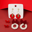 A Pair Girl  ? Flocking Wedding Party Eardrop Fashion Jewelry Ear Decor Earrings