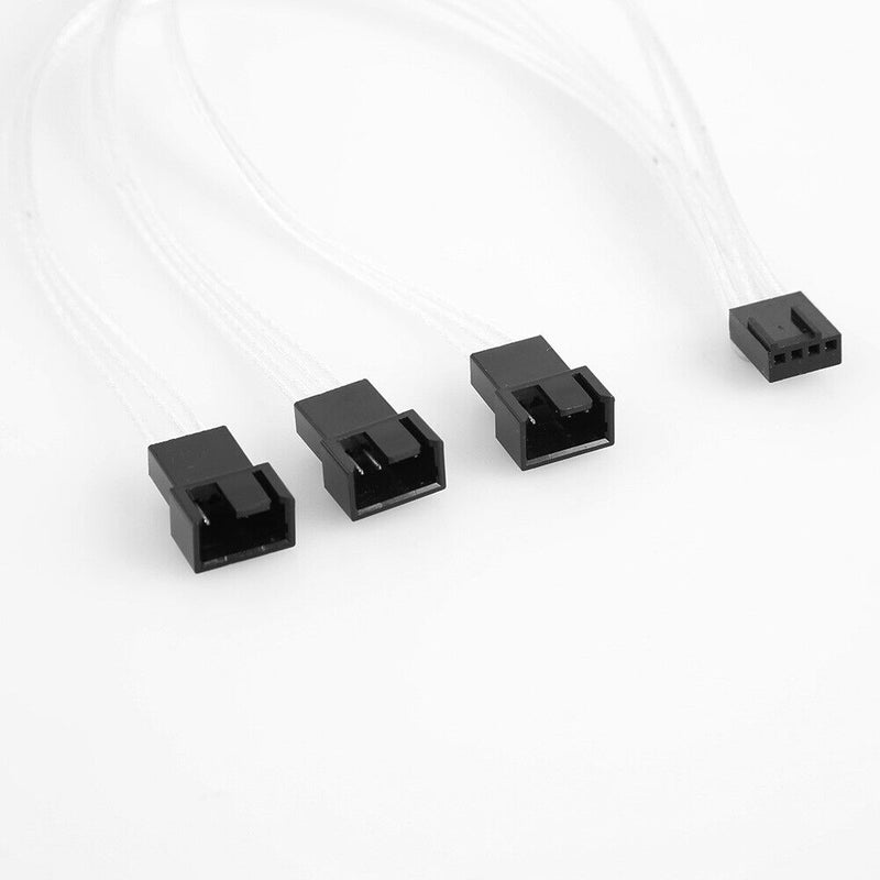 30cm 4Pin PWM Extension Cable 1 to 3 Way CPU Cooling Fan Splitter Adapter