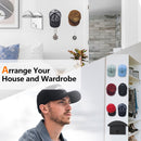 10pcs Adhesive Hat Hooks for Wall - Transparent Baseball Caps Hangers for Door