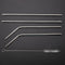 4pcs Metal Stainless Steel Drinking Straws + 1pc Cleaner Brushes