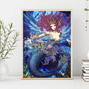 Fish Tail 5D DIY Special Shaped Diamond Painting Cross Stitch Kits Wall Decor