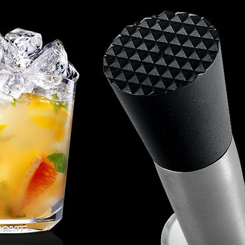 Steel Wine Mixing Stick Muddler Cocktail Stirrer Shaker Ice Crusher Barware