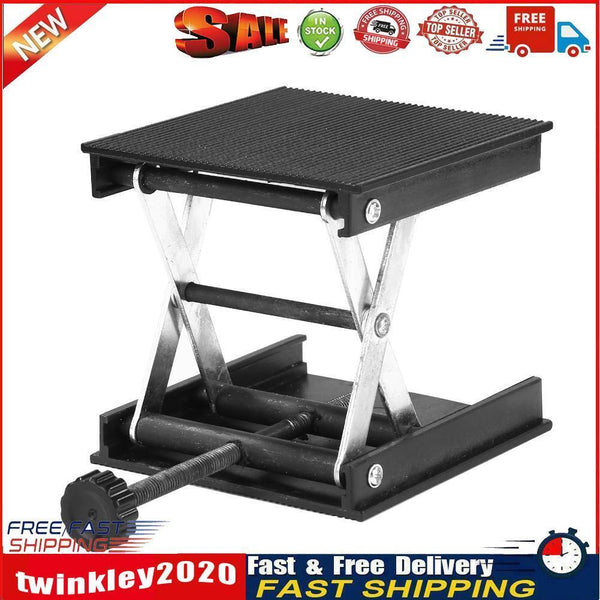 Aluminum Router Lift Table Woodworking Engraving Lab Lifting Stand (Black) Newly