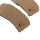 Wedding Supplies Kraft Paper Blank Label Made with Love Hang Tags Gift Cards