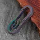 Titanium Alloy EDC Buckle Outdoor Camping Carabiner Keychain Hang