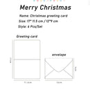 Handmade Thank You Creative Birthday Wishes Christmas Greeting Card Envelope