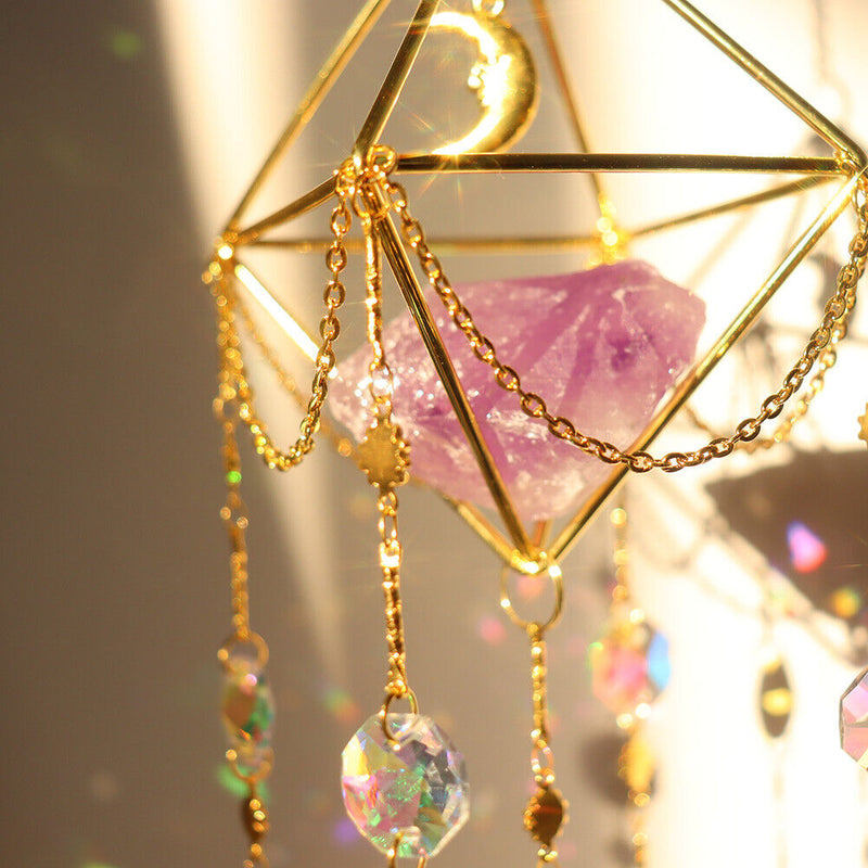 Crystal Wind Chimes Wall Window Door Hanging Ornaments Room Garden Home Decor
