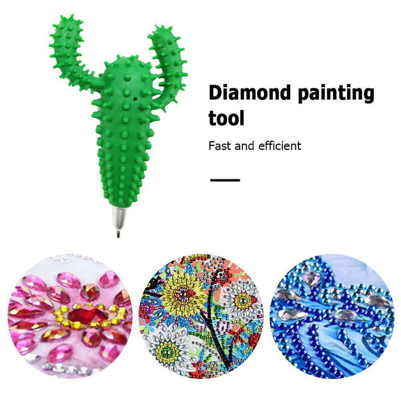 DIY Rhinestones Picker Point Drill Pen Diamond Painting Tool (Dark Green)