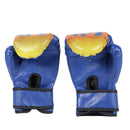 2pcs Breathable Kids Muay Thai Sparring Flame Gloves Punching Boxing Gloves