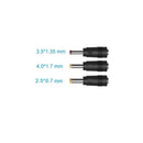 LED Light USB C Conveter 2.5/3.5/4.0/5.5mm Adapter Type C Cable PD to DC 12V
