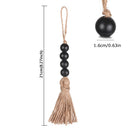 Gift Handmade Hanging Decorations Closet Pendant With Tassels Wood Bead Garland