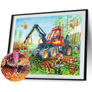 DIY Diamond Painting Kits Full Round Drill Excavator Mosaic Wall Home Decor