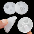 Decor Pendant Accessories Crystal Glue Silicone Rose Flowers Mold Clay Moulds