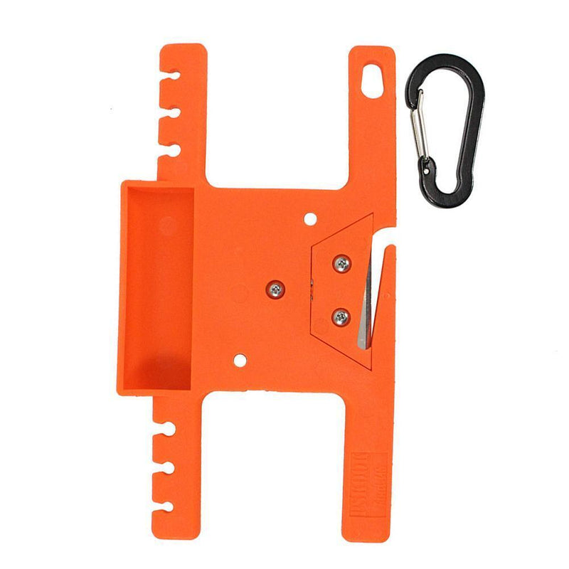 2P Paracord Winder Parachute Lanyard Rope Spool Holder with Carabiner Orang