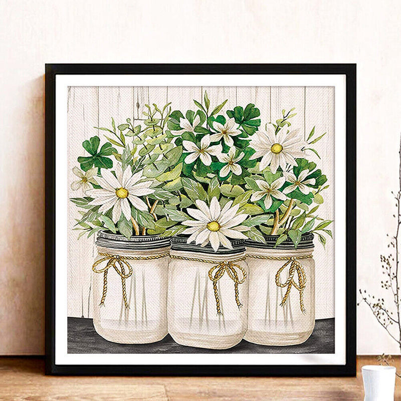 DIY Kit Rhinestone Diamond Painting Chrysanthemum 5D Full Round Drill Picture