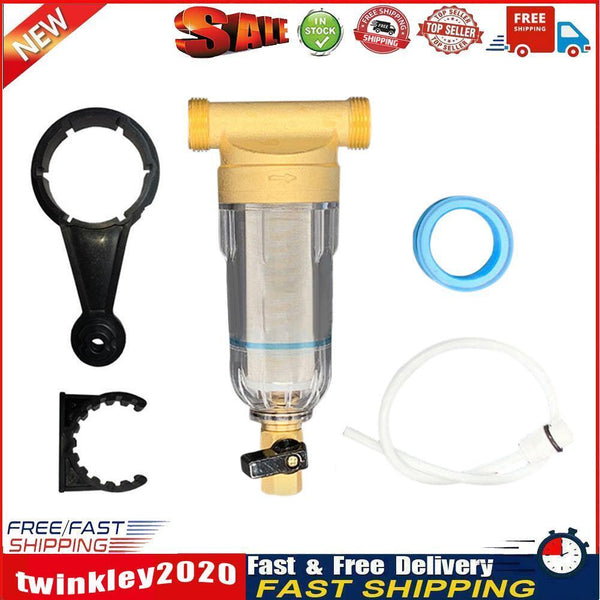 Copper Faucets Front Purifier Household Tap Water Heater Pre-Filter (20mm) Newly