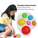 Children Colorful Exercise Board Early Education Baby Rattle Puzzle Toys Gift