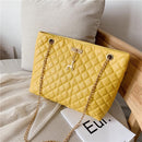 PU Leather Fashion Chain Handbags Large Capacity Women Top-handle Bags Totes