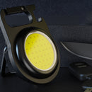 #A USB LED COB Keychain Flashlight Emergency Light Waterproof Camping Corkscrew