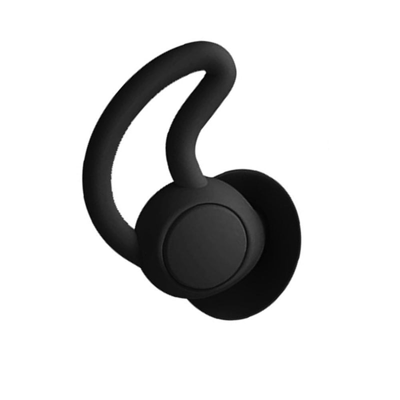 Silicone Ear Plugs Sound Insulation Anti Noise Sleeping Earplugs (Black)