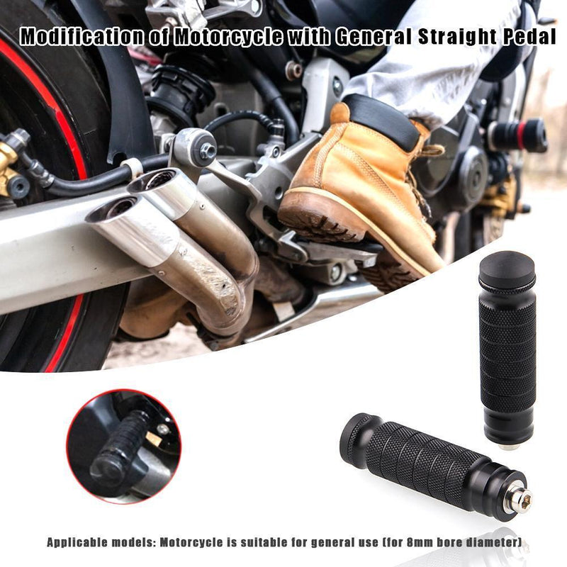 2pcs Universal CNC Motorcycle Rear Footrests Footpegs Foot Pegs Pedals M8 Newly