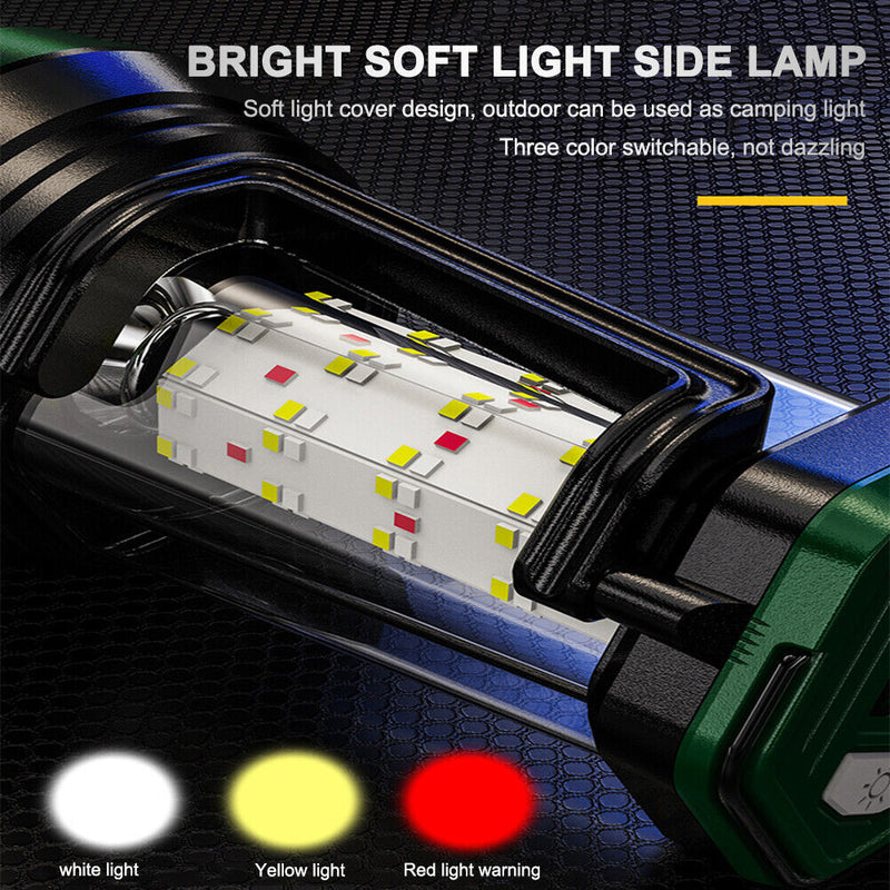 Powerful LED Flashlights 6 Lighting Modes Torch Hand Lamp Outdoor Camping Lig