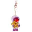 5pcs DIY Planet Full Drill Special Shaped Diamond Painting Keychains Gifts Newly
