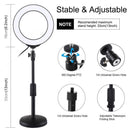 Light Kit RGBW LED Selfie Ring Light Desktop Stand Holder For YouTube Tik Tok