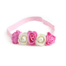 Baby 5 Flowers Headband Hair Band Handmade DIY Headwear Hair Accessories(2)