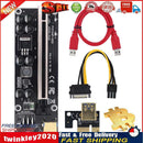 Ver 009S Plus PCIe Riser PCI Express 1x to 16X Adapter SATA 15Pin to 6Pin Newly