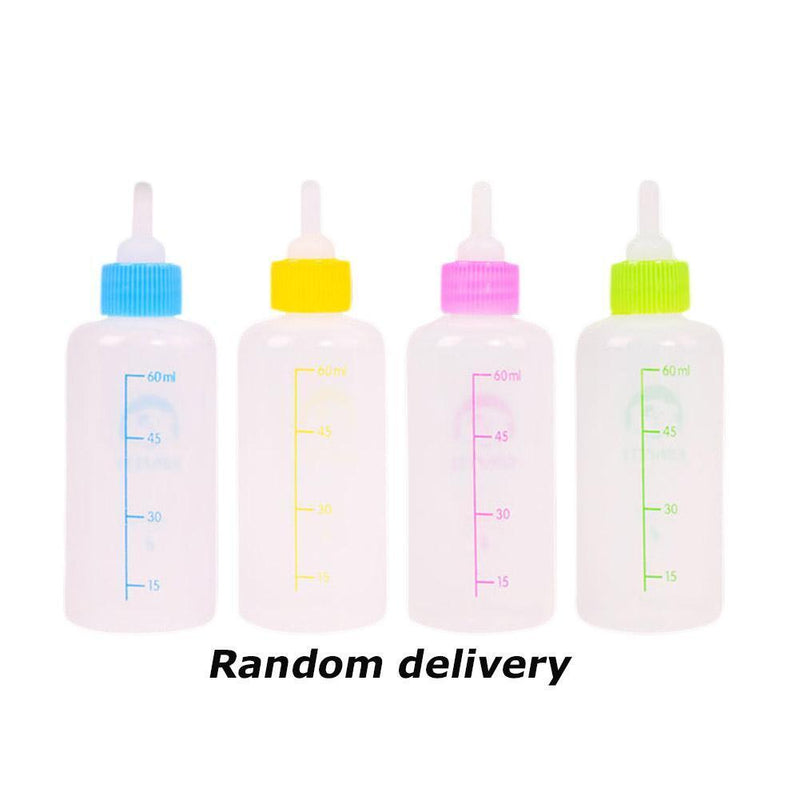 60mL Pet Milk Bottle Nipple Pacifier Dog Puppy Cat Drinking Water Feeder Newly