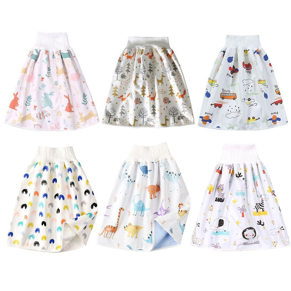 Diaper Skirt Shorts Anti Bed-wetting Toilet Training Pants Cotton Bamboo Fiber
