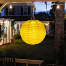 8"" LED Round Ball Solid Color Decorative Lantern Yard Hanging Night Lighting