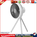 Desk Stand Air Cooling Fan with Tripod Tent Ceiling Fan (White 10000mAh) Newly