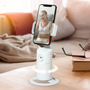 360 Rotation Face Tracking Tripod Phone Holder Live Video Gimbal (White) Newly
