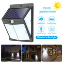 238LED Solar Wall Lamp Waterproof Motion Sensor Outdoor Garden Decor Light