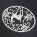 Christmas Deer Oval Cutting Die Stencil Embossing Scrapbooking Album Craft