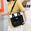 4pcs/Set Women Canvas Backpacks College Teenager Rucksack Mochila Shoulder Bags