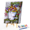 Chair Flower Oil Paint By Numbers Kits Canvas DIY Picture Hand Painted Wall A