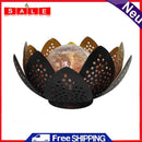 Solar Powered LED Flower Light Artificial Hollow Lotus Garden Landscape Ornament