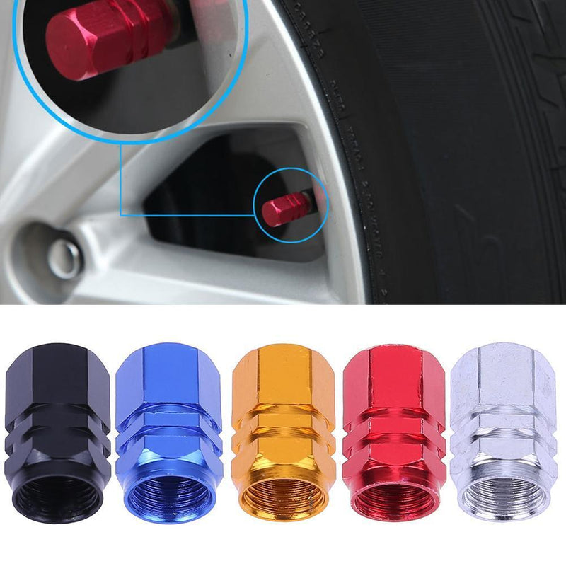 20pcs Aluminum Alloy Car Wheel Tire Valve Air Caps Stem Covers (Blue)