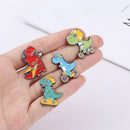 Music Alloy Jewelry Badge Dinosaur Brooch Enamel Pin Denim Jackets Lapel Pin